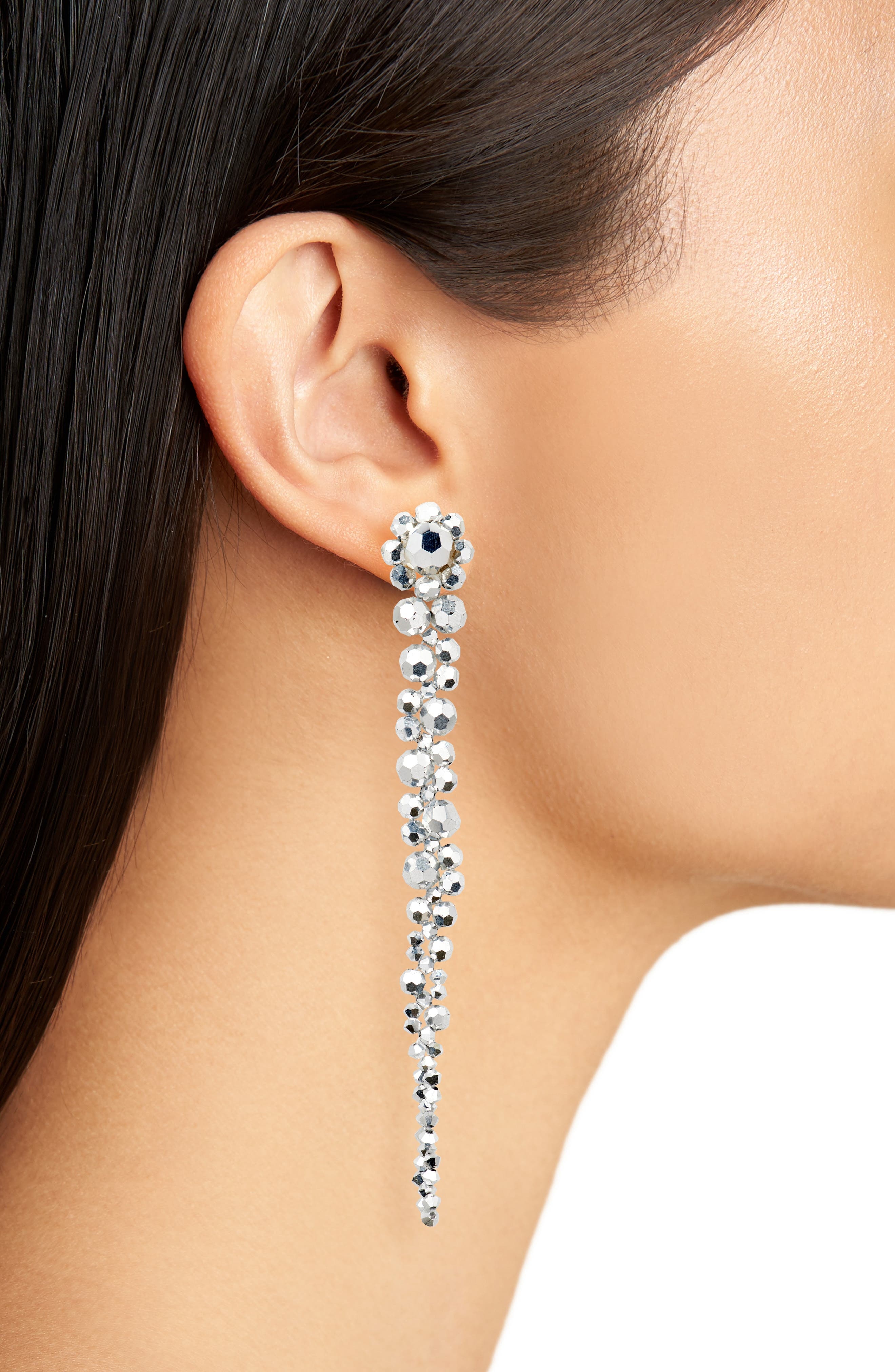 Simone Rocha Beaded Drop Earrings in Mirror at Nordstrom - 3