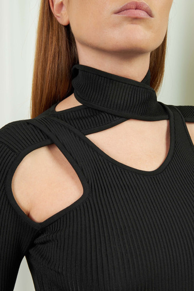 COPERNI Black Ribbed Top with Cut-Outs outlook