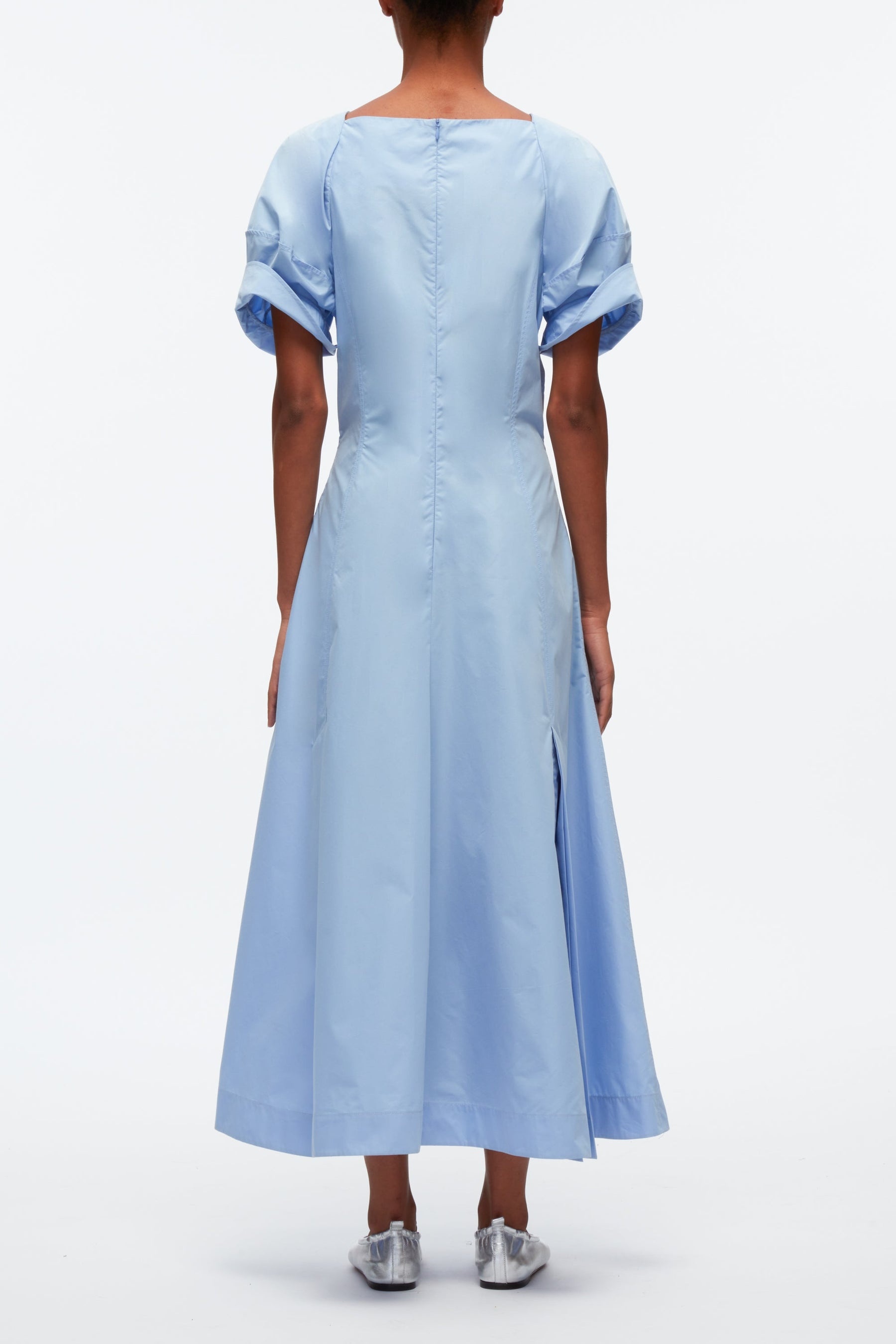 Collapsed Bloom Short Sleeve Belted Dress - 4