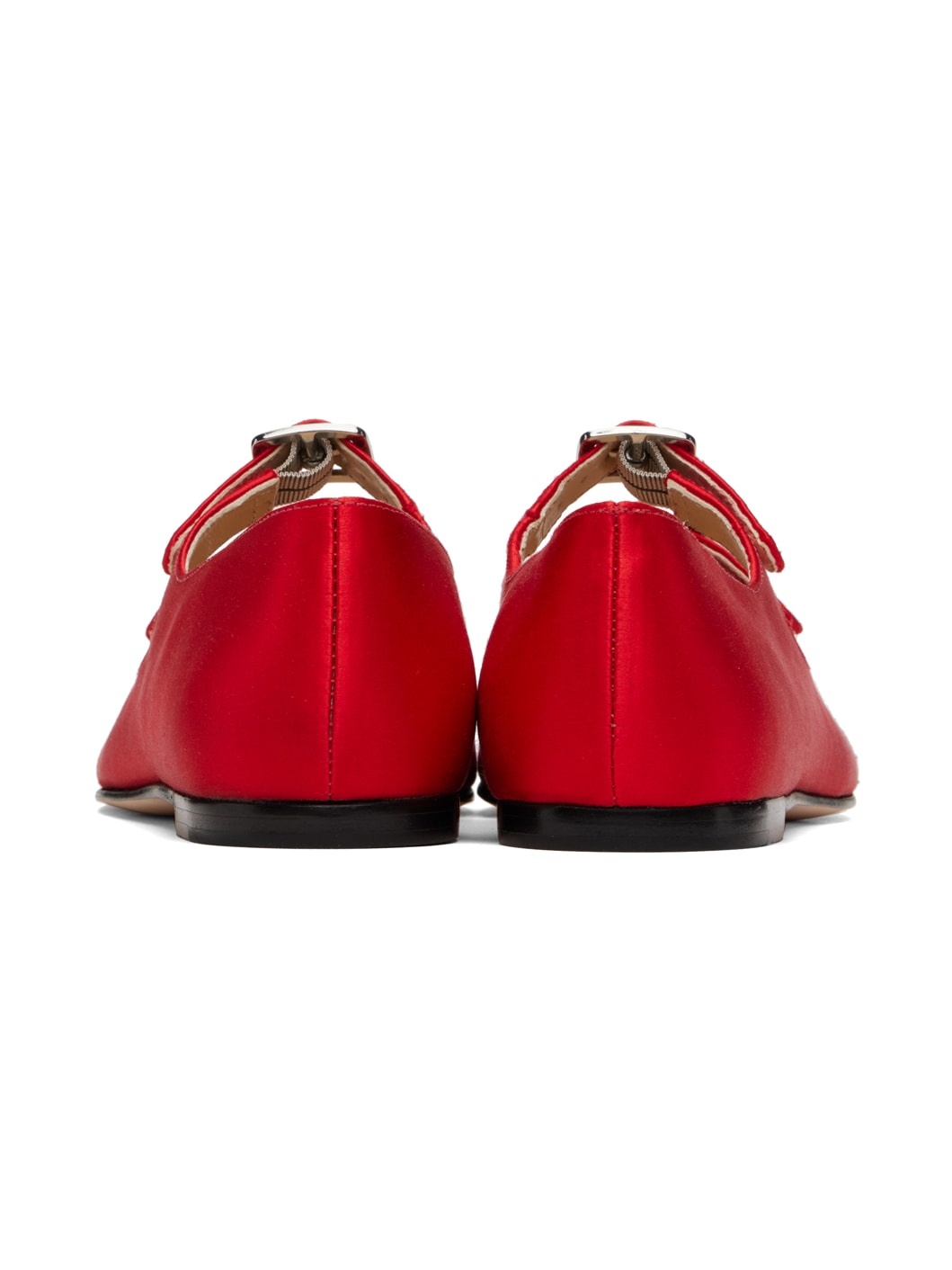 SSENSE Exclusive Red MJ Double Strap Ballerina Flats - 2