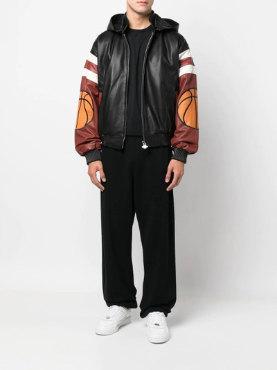 Just Don New York basketball leather jacket outlook