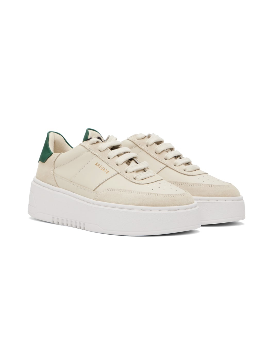 Beige Orbit Vintage Sneakers - 4