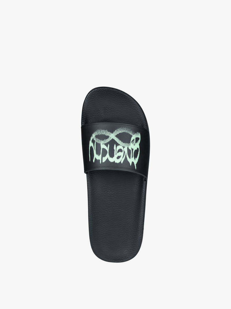 SLIDE SANDALS IN RUBBER WITH GIVENCHY INFINITY PRINT 4