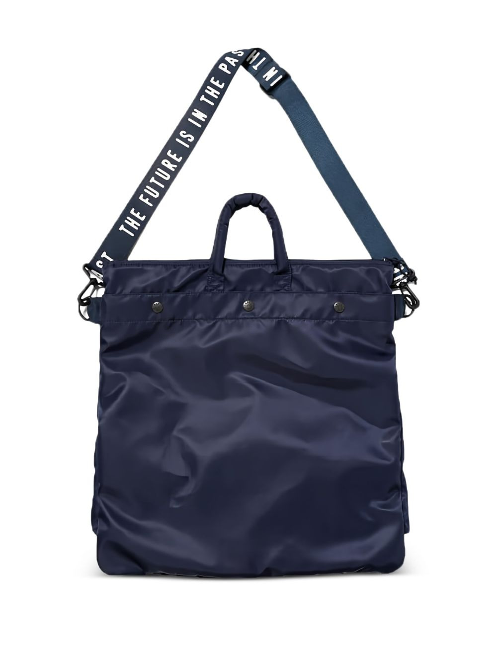 slogan-print tote bag - 2