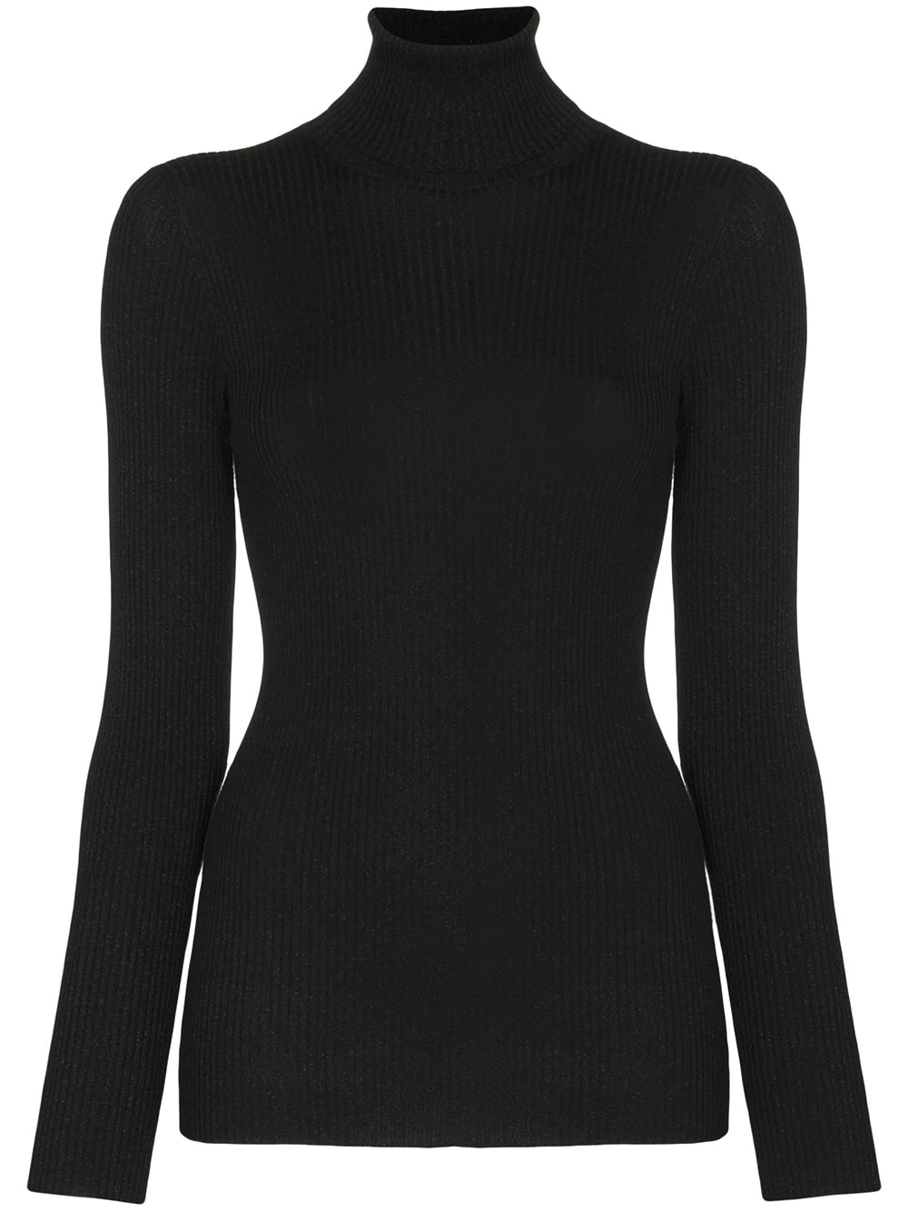 roll-neck ribbed jumper - 1