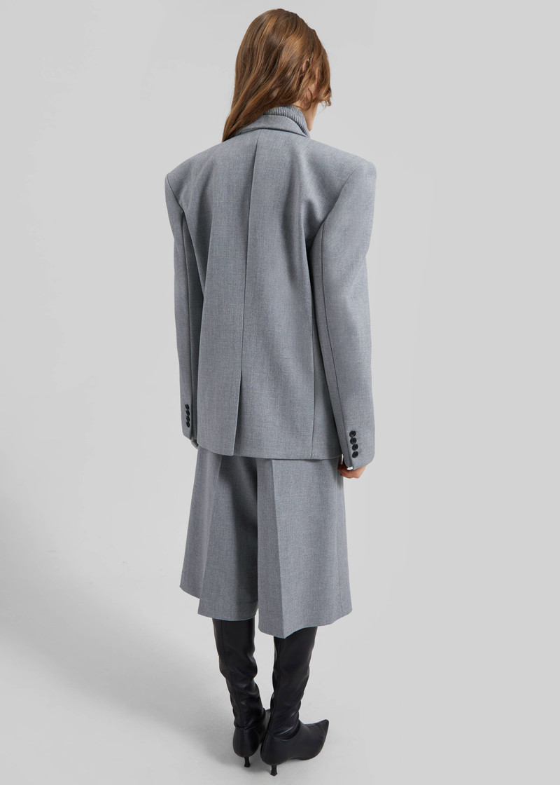 Jun Textured Blazer - Grey Melange 10