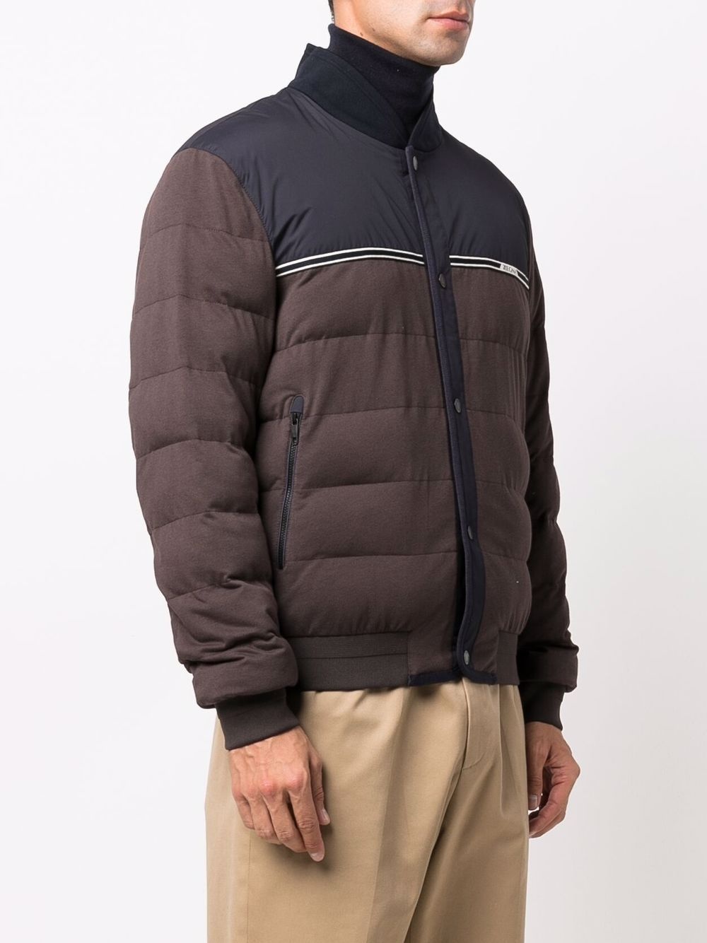 two-tone padded jacket - 3