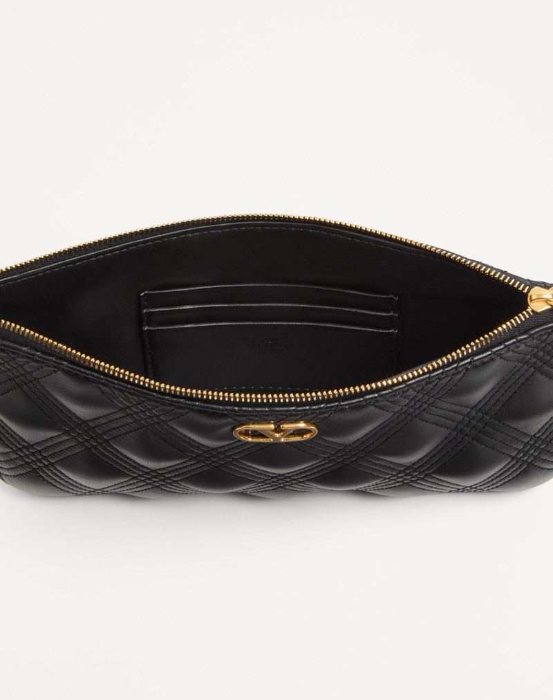 Valentino VALENTINO GARAVANI QUILTIE 67 POUCH IN QUILTED NAPPA LEATHER outlook