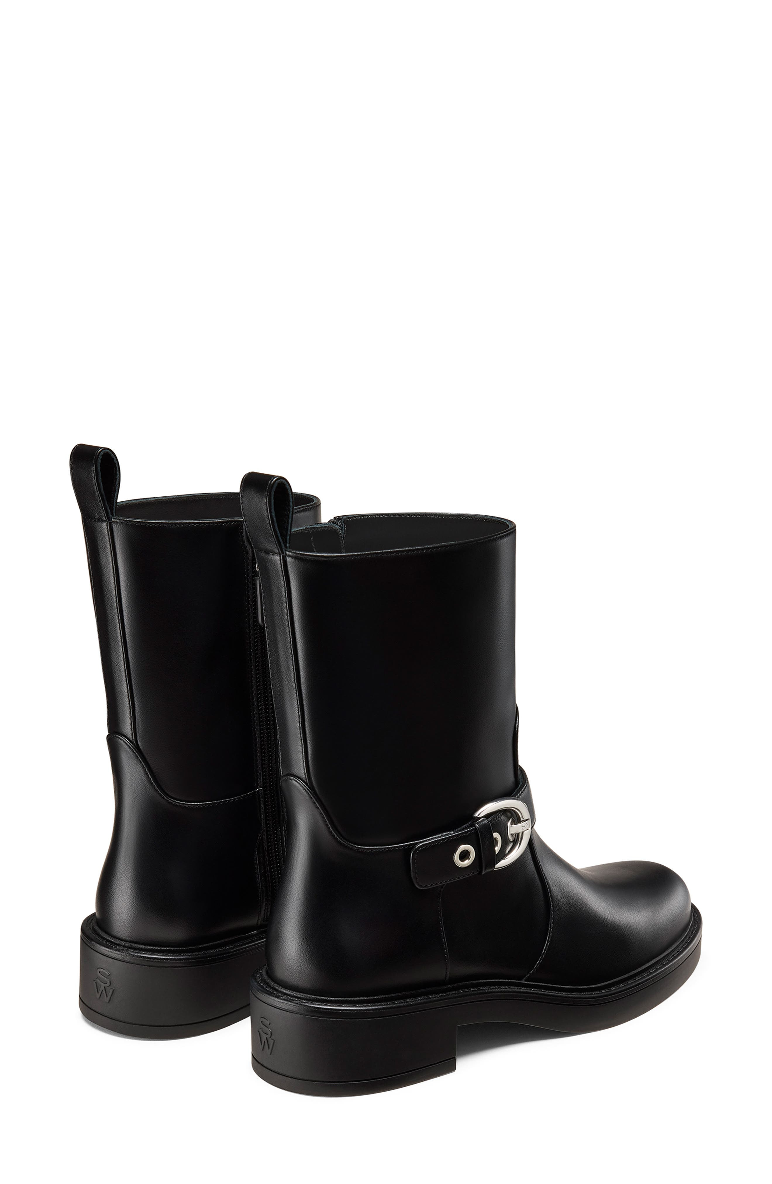 Stuart Weitzman Chrystie Zip Bootie in Black at Nordstrom - 3