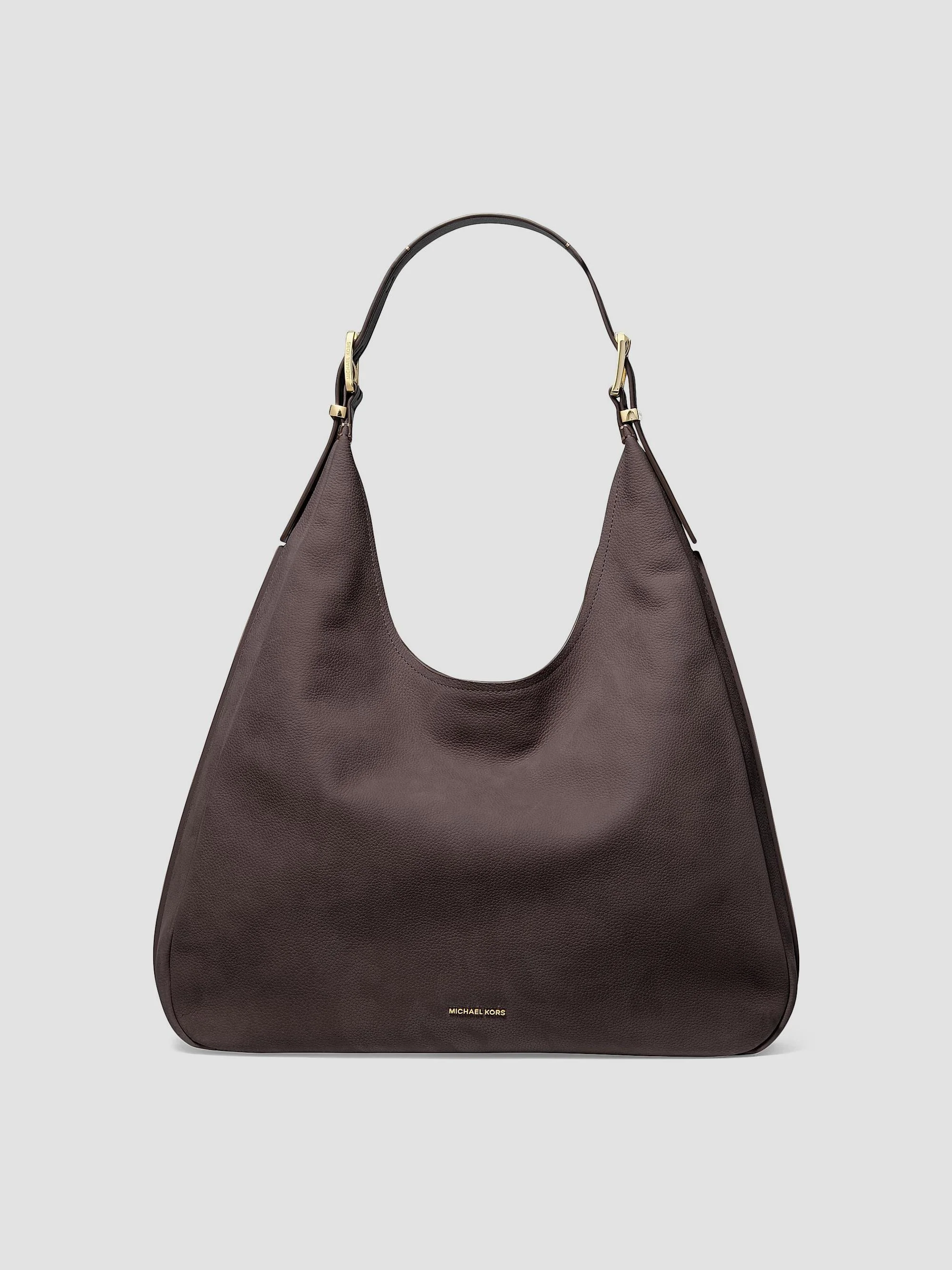 Women's Nolita Large Leather Hobo Bag - Chocolate - 1