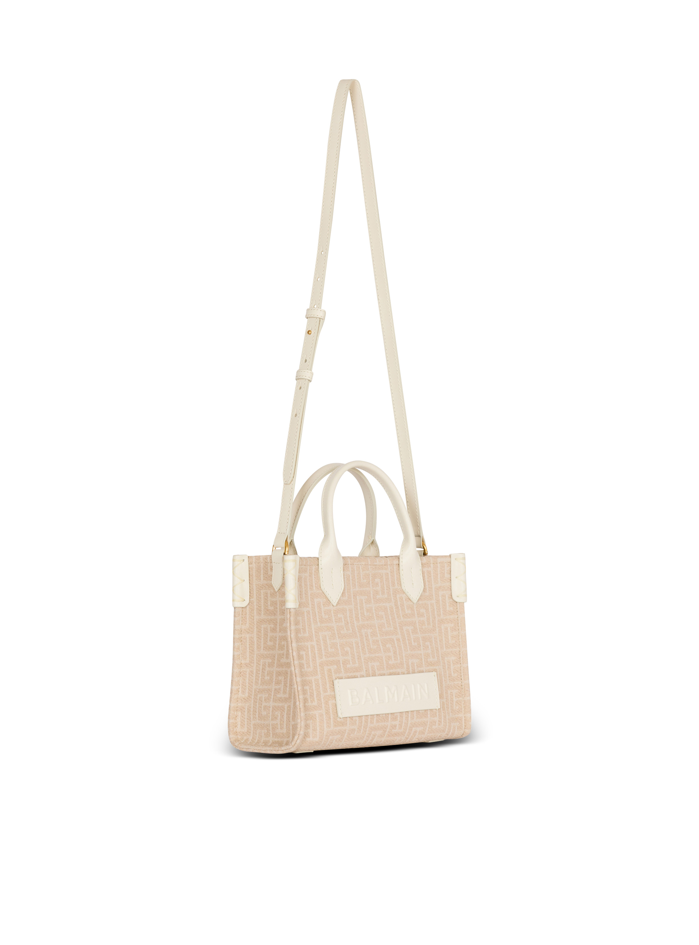 B-Army Small monogrammed canvas and leather tote bag - 3