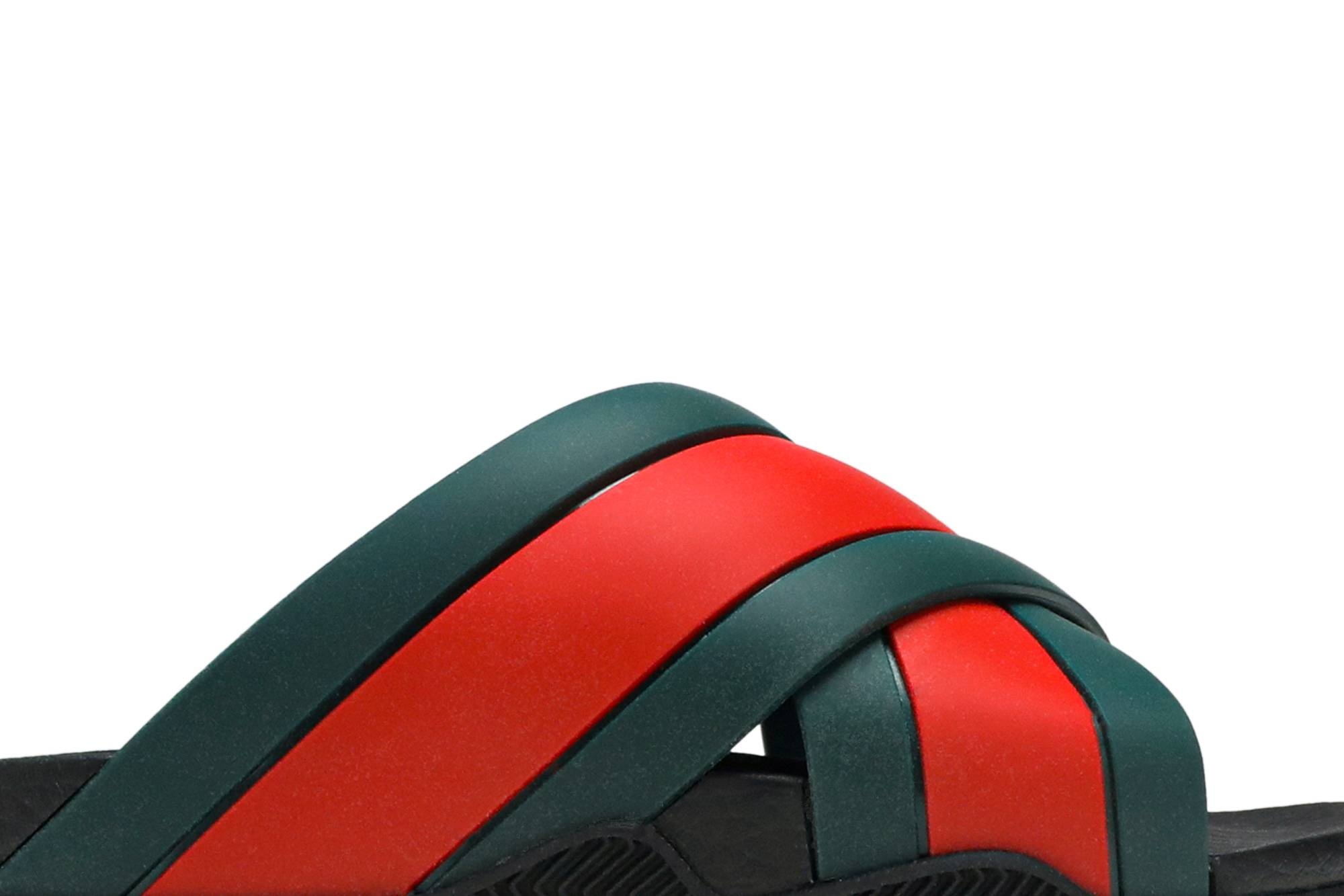 Gucci Rubber Slide 'Green Red' - 3