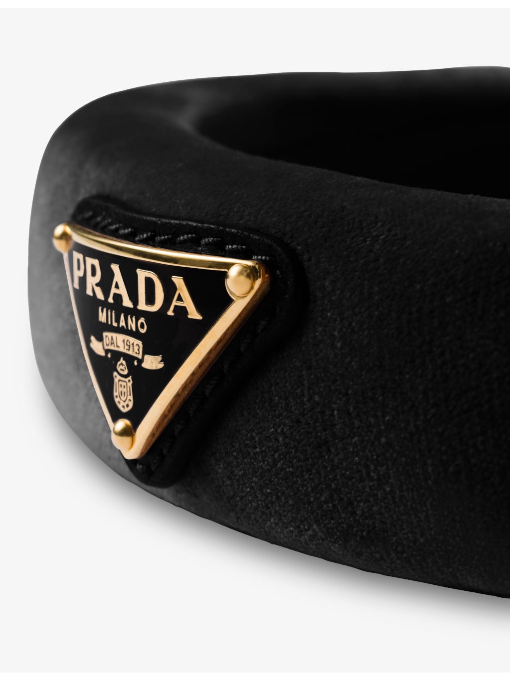 Triangle-Logo Velvet Headband - 2