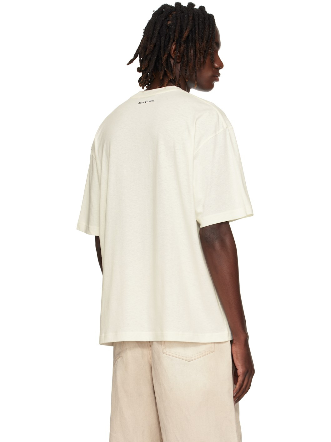 White Flocked Logo T-shirt - 3