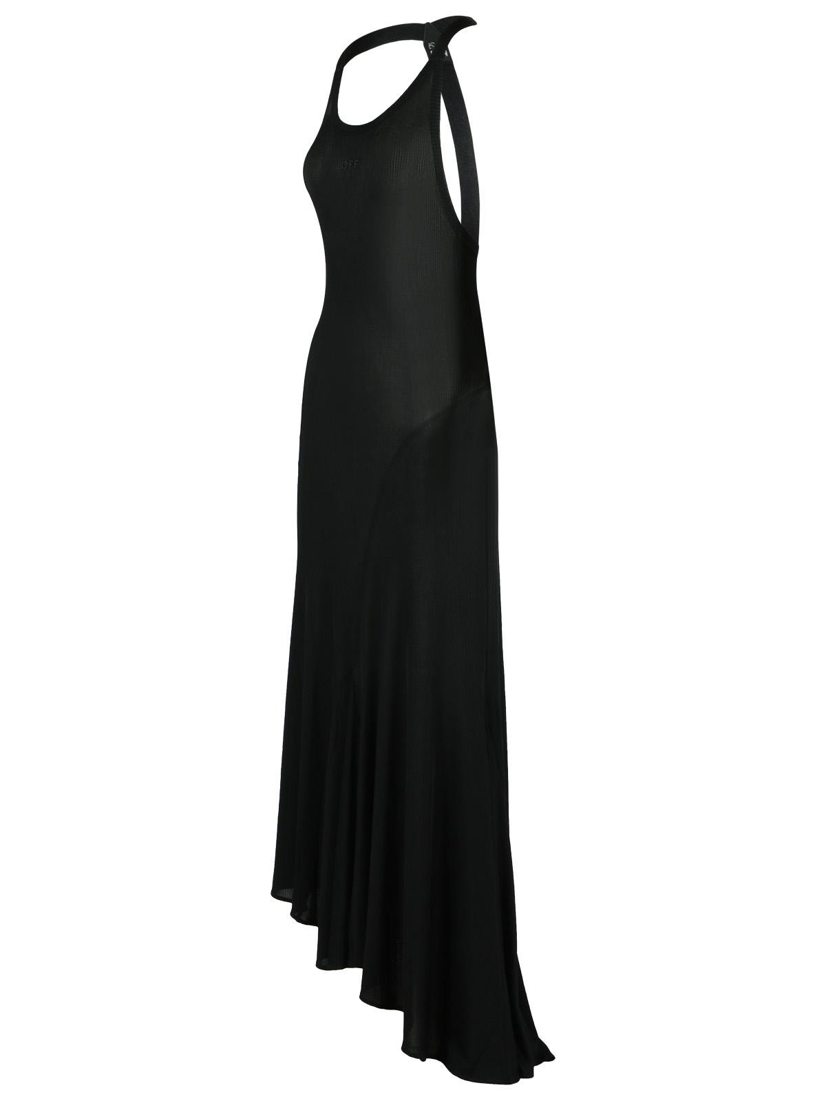 Off-White Black Viscose Dress Women - 2