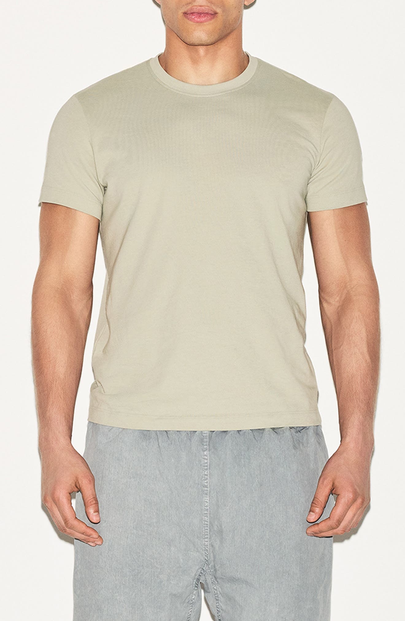 SKIMS Classic Cotton Crewneck T-Shirt in Talc at Nordstrom - 1