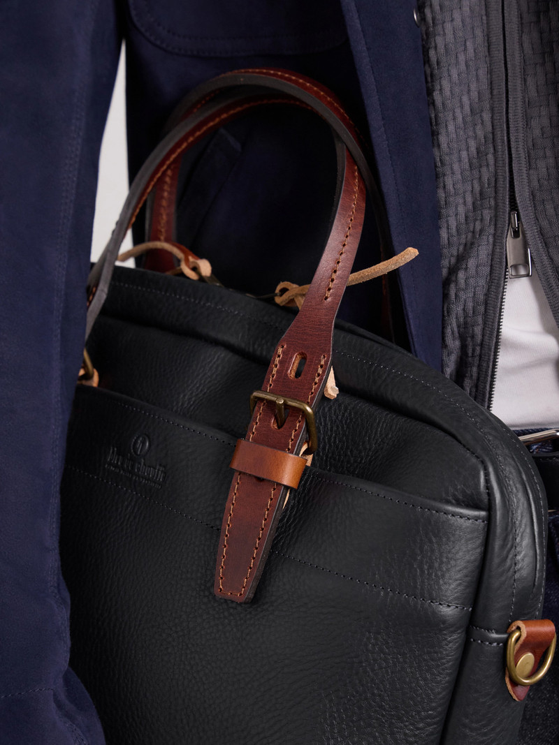Folder Full-Grained Leather Briefcase 5