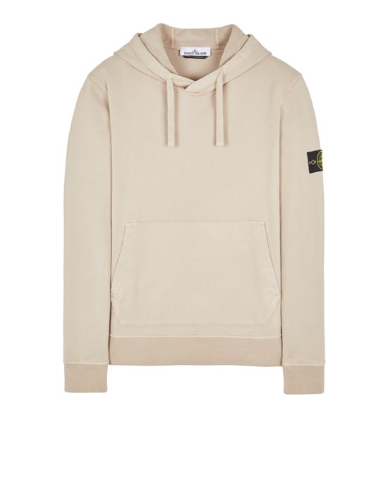 Beige stone island hoodie online