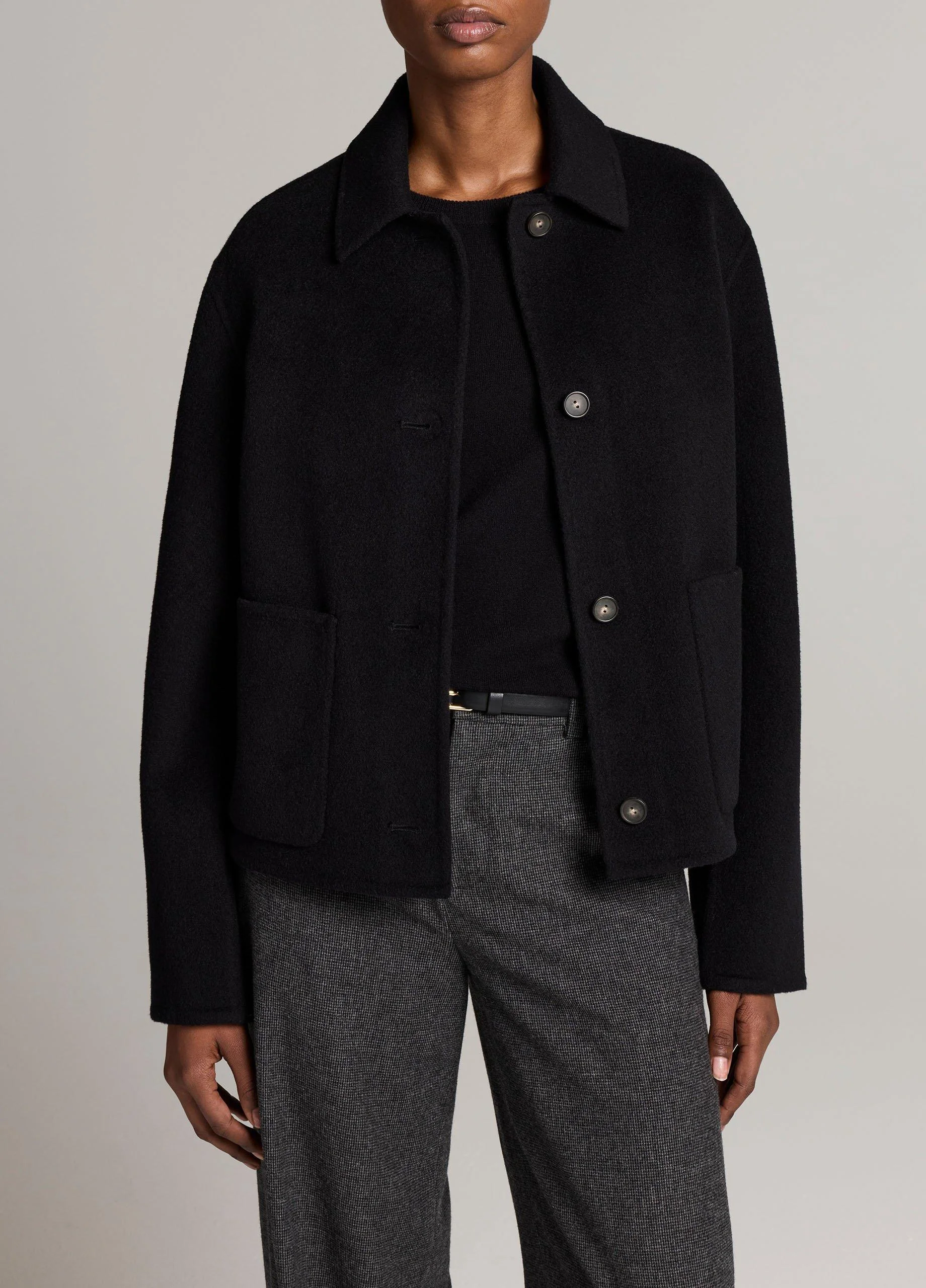 Wool-Cashmere Short Jacket - 1