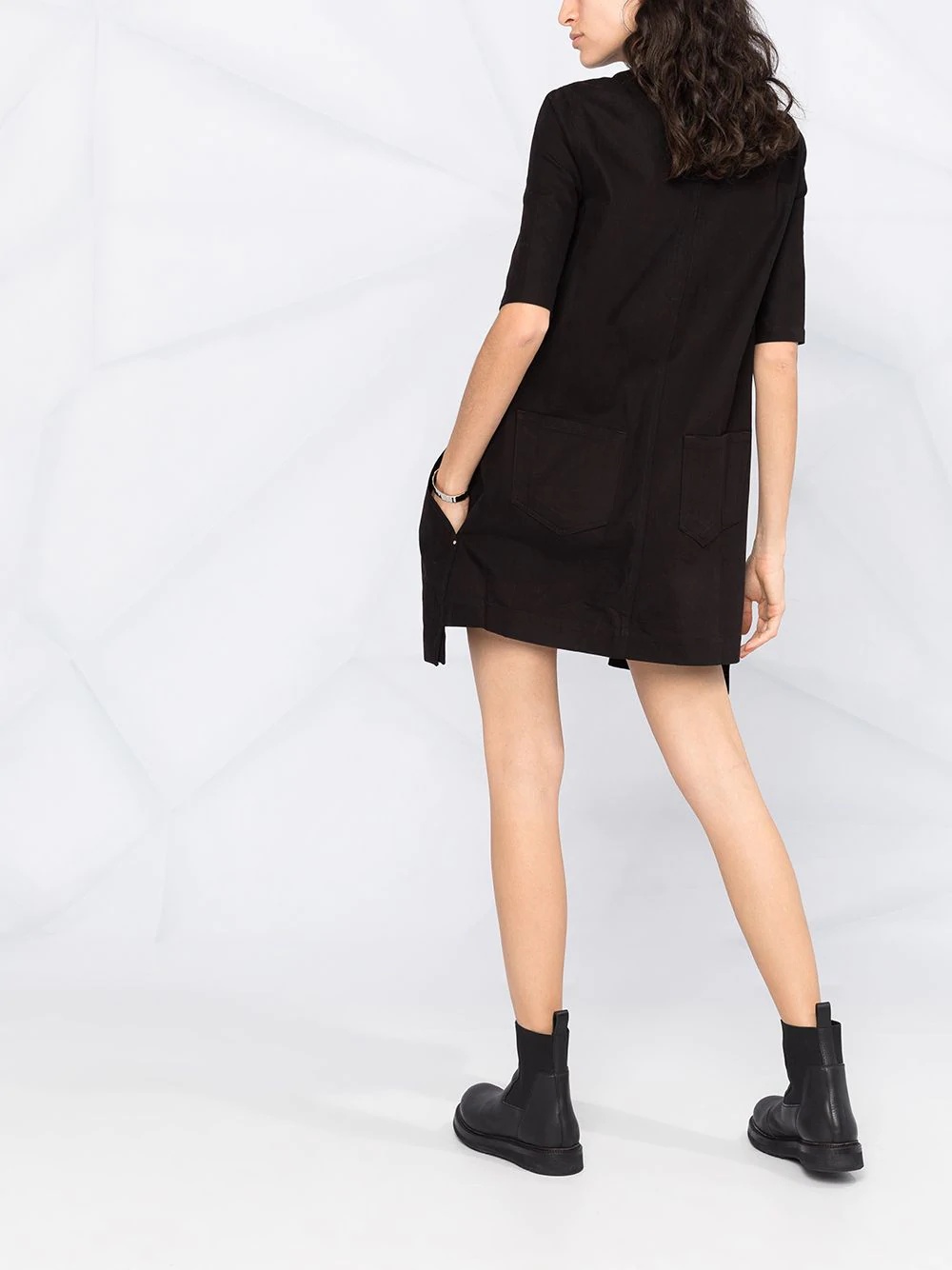 short sleeve panelled T-shirt dress - 6