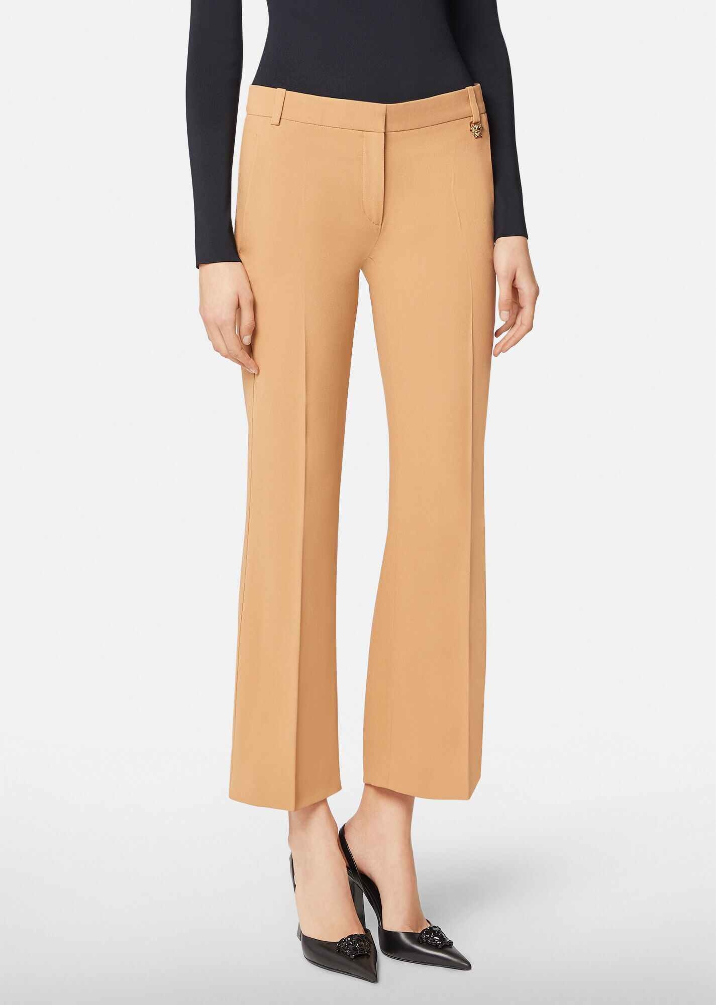 Satin Flared Pants - 2