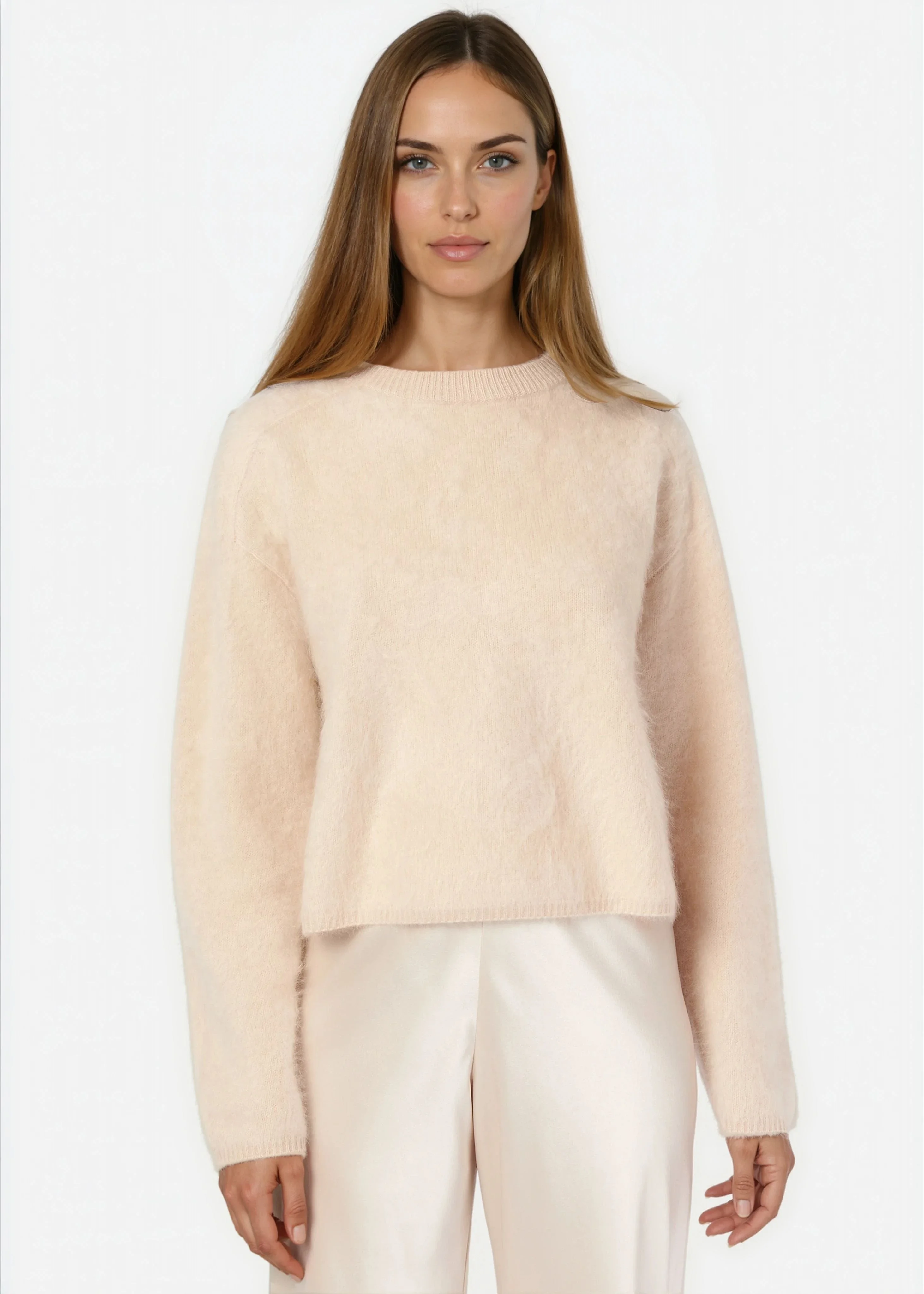 NIALL CASHMERE SWEATER OAT - 1