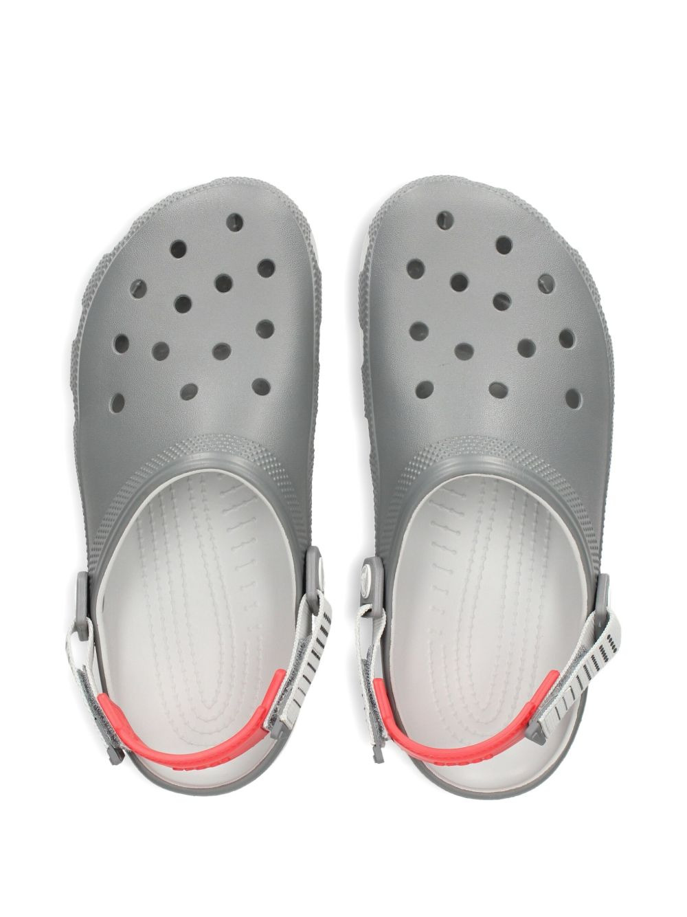 perforated strap clog sandals - 3