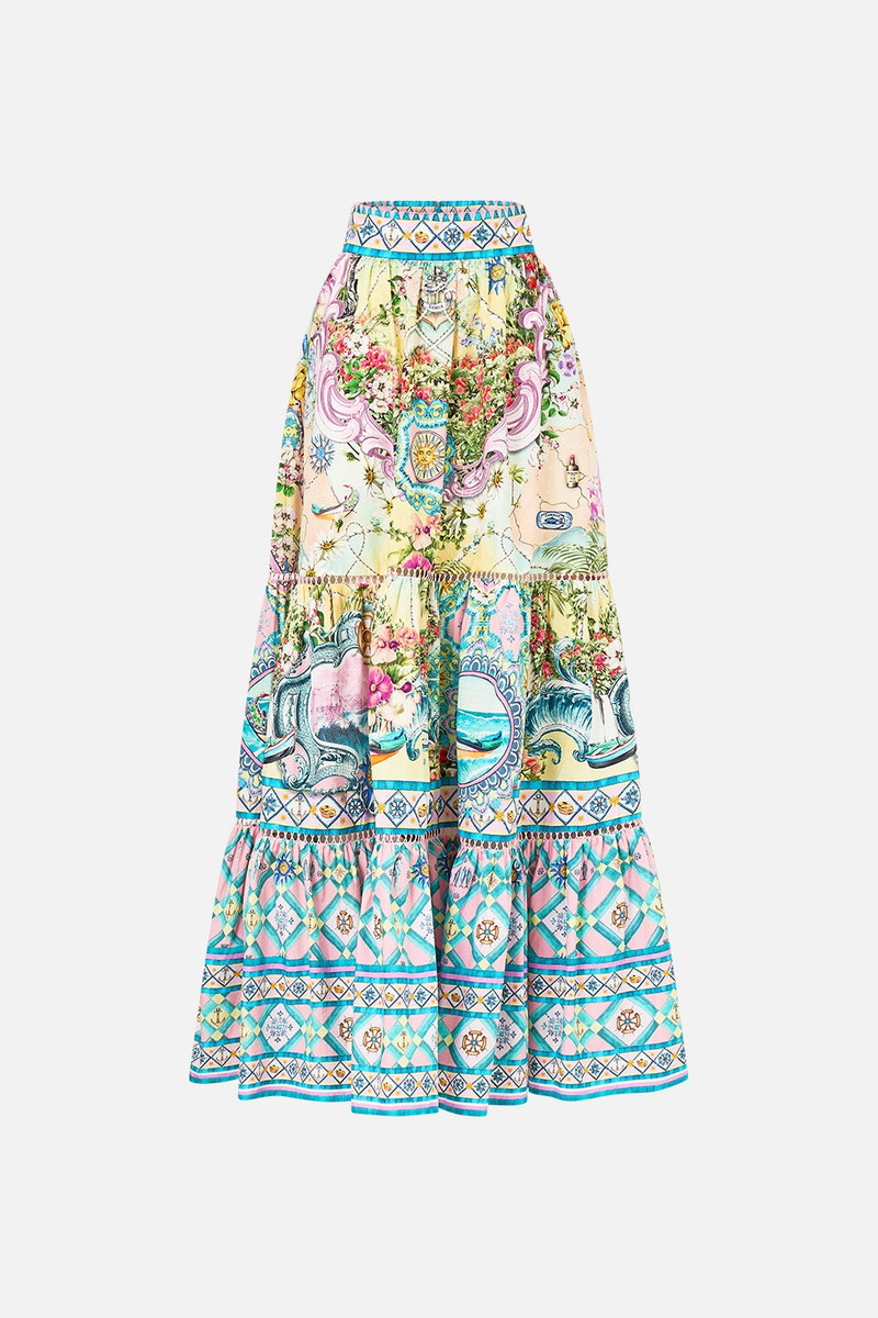 HIGH WAISTED TIERED SKIRT 1