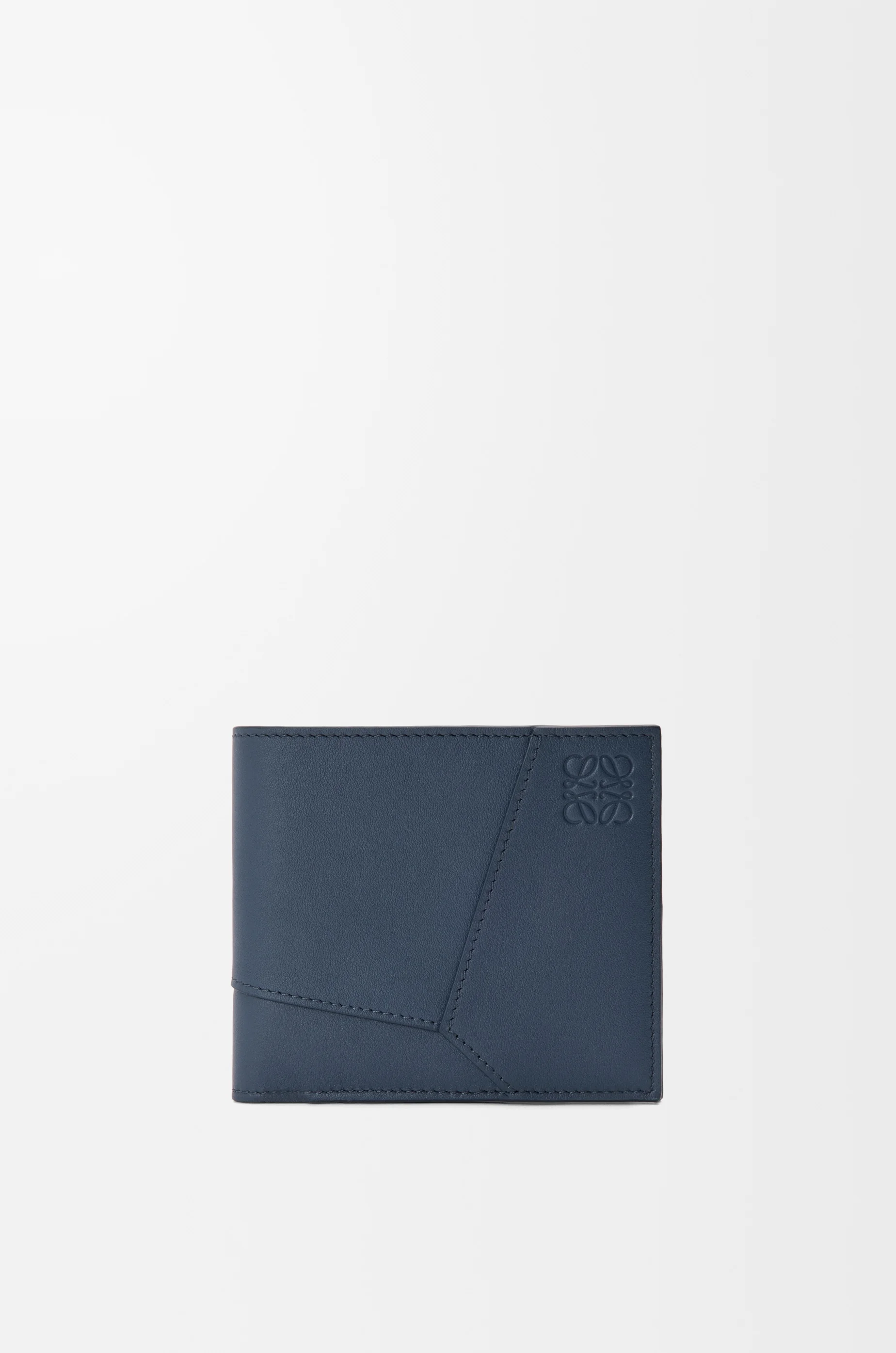Puzzle bifold wallet in classic calfskin - 1