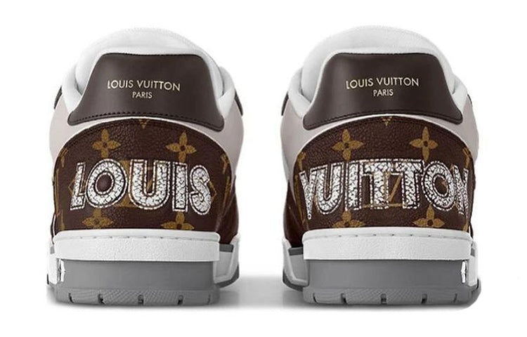 LOUIS VUITTON LV Trainer 'Moka Brown Monogram Flower' 1ACD7K - 4