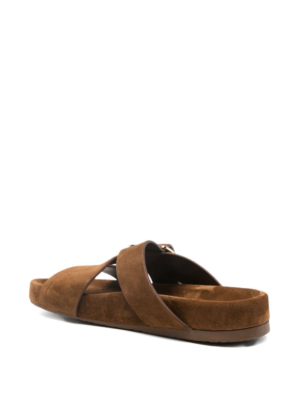 Ease Buckle suede sandals - 3