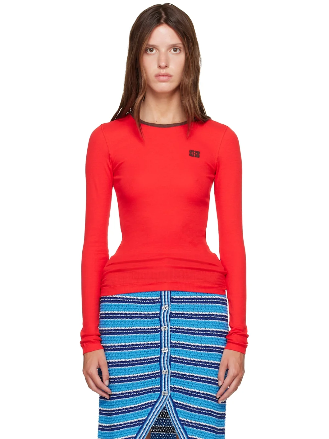 Red Long-Sleeve T-shirt - 1