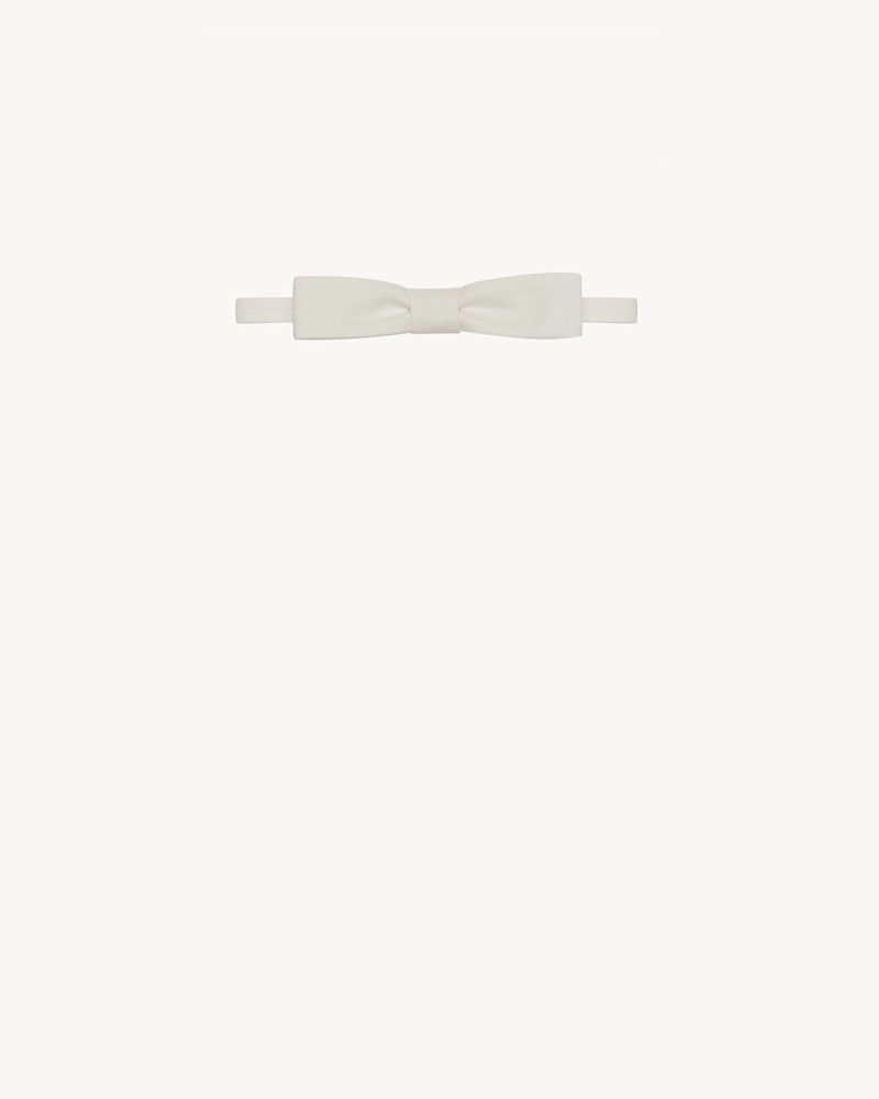 SAINT LAURENT RECTANGULAR BOW TIE IN COTTON POPLIN outlook