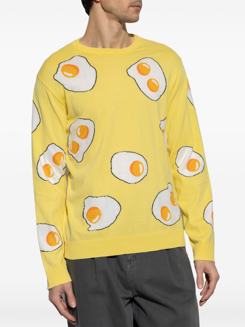 egg-motif sweater - 3
