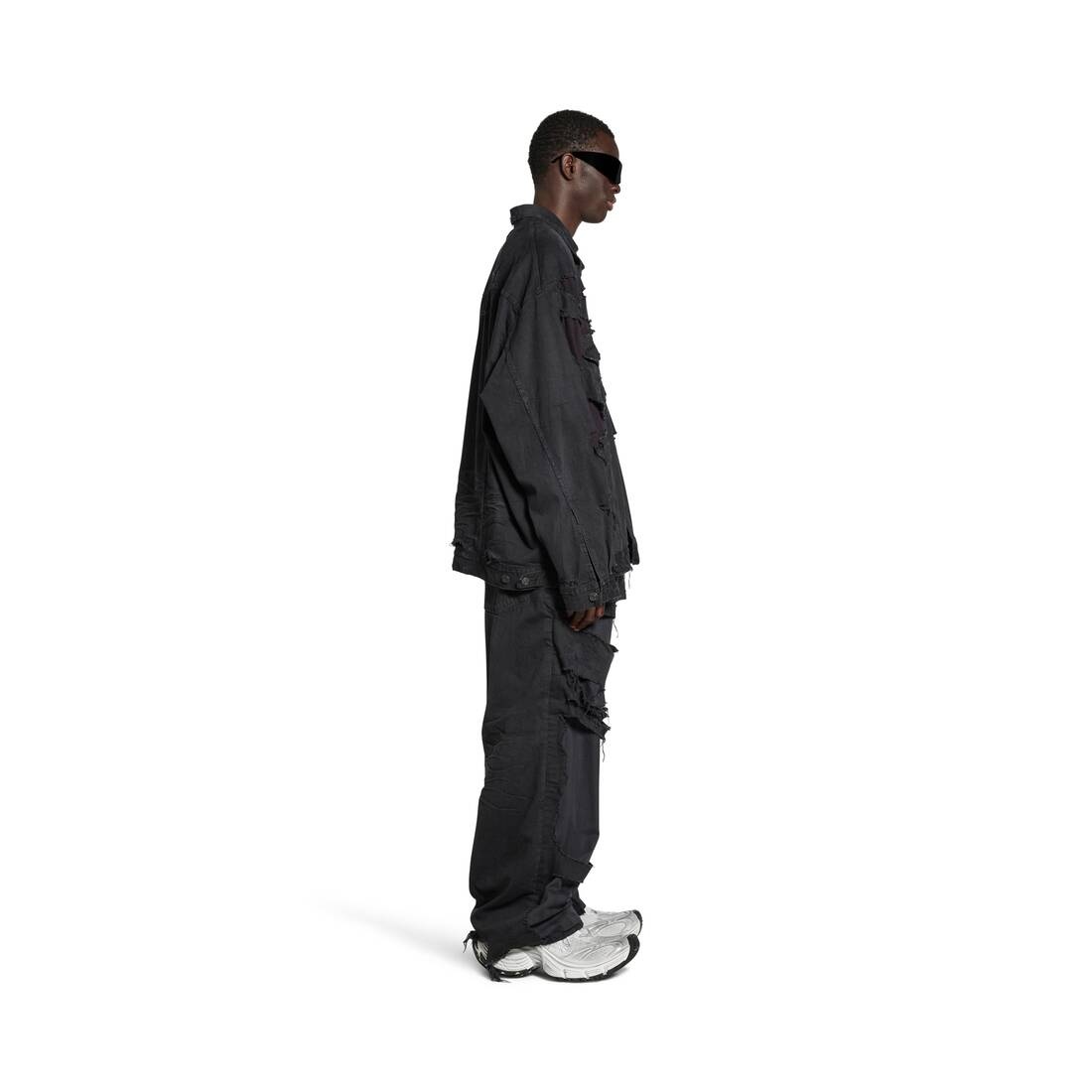 Unity Sports Icon Patchwork Jacket in Black - 3