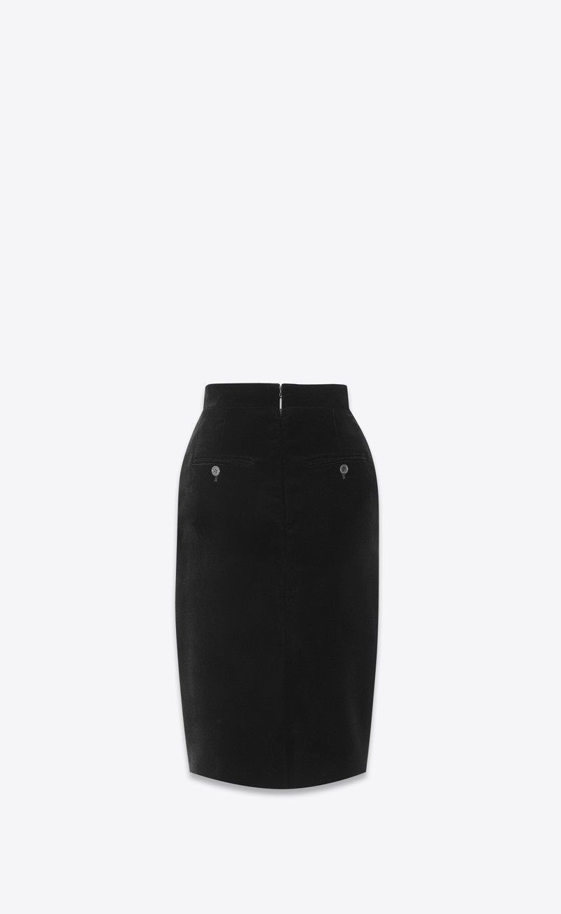 pencil skirt in velvet 3