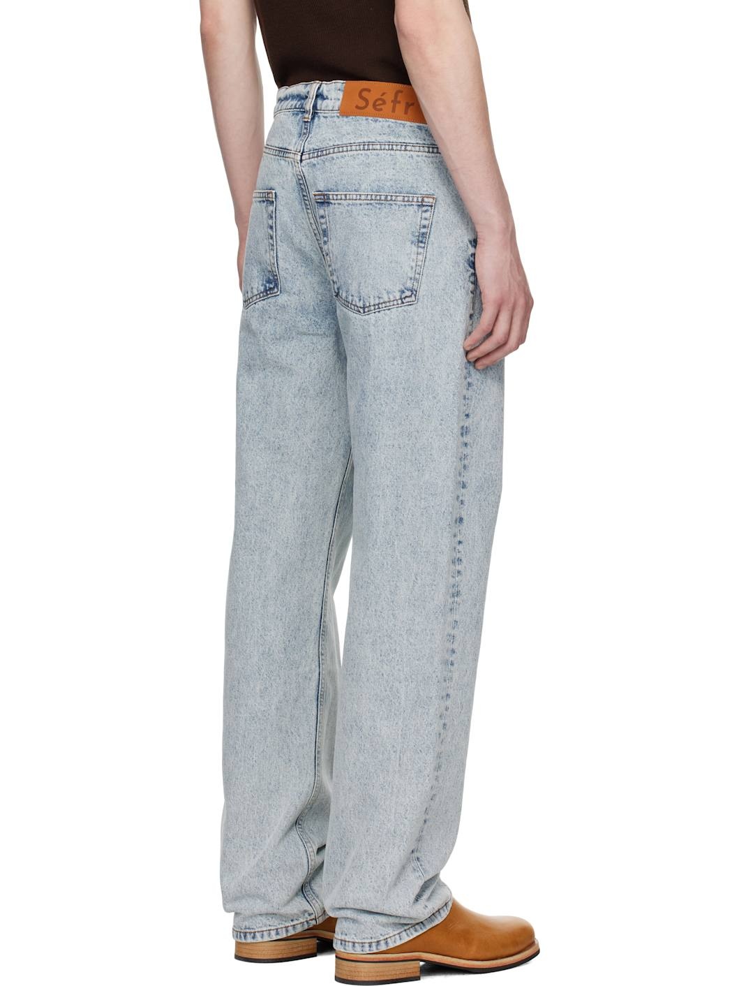 Blue Classic Cut Jeans - 3