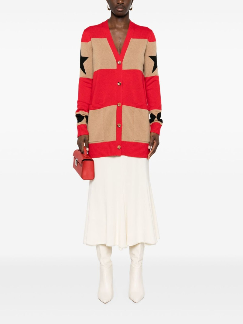Max Mara Valido 1951-motif striped cardigan outlook