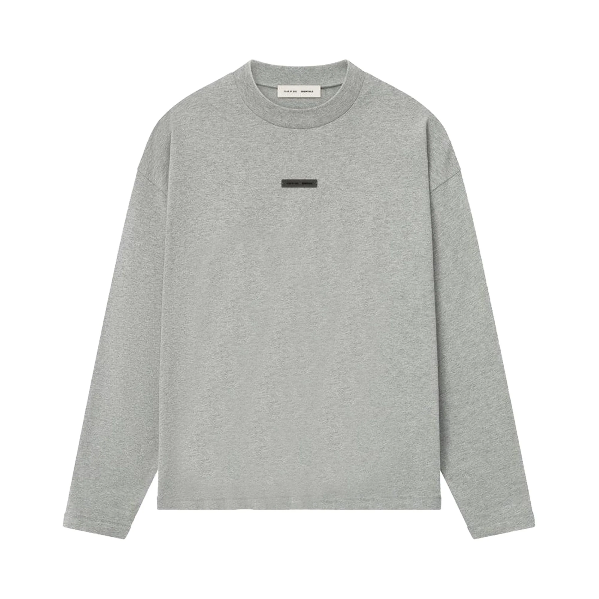 Fear of God Essentials Classic Short-Sleeve Tee 'Concrete Heather' - 1