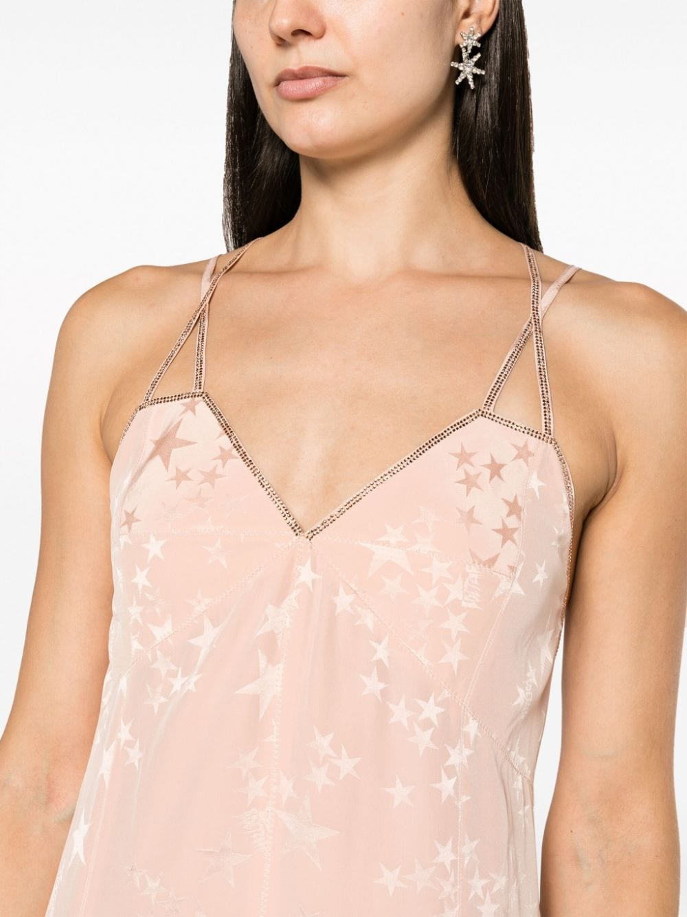 Rohal star-jacquard silk dress - 5