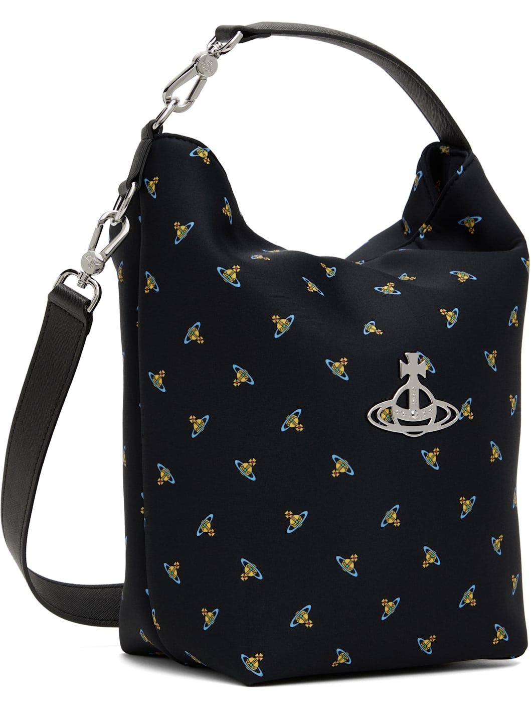 Vivienne Westwood Black Sam Crossbody Bag | ssense | REVERSIBLE