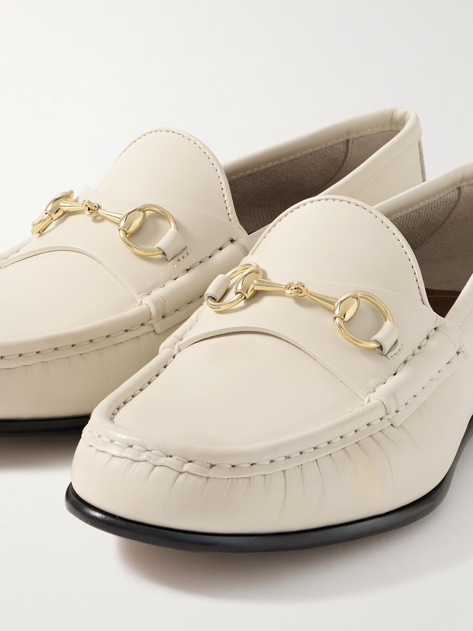 Horsebit 1953 leather loafers Ivory - 4