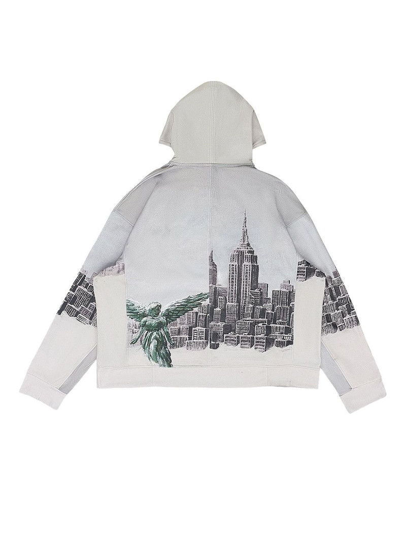 WHO DECIDES WAR long-sleeve hoodie outlook