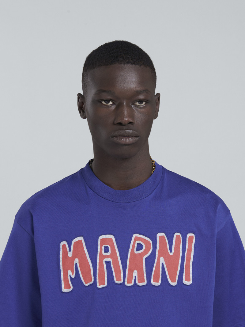 BLUE T-SHIRT WITH LOGO 4