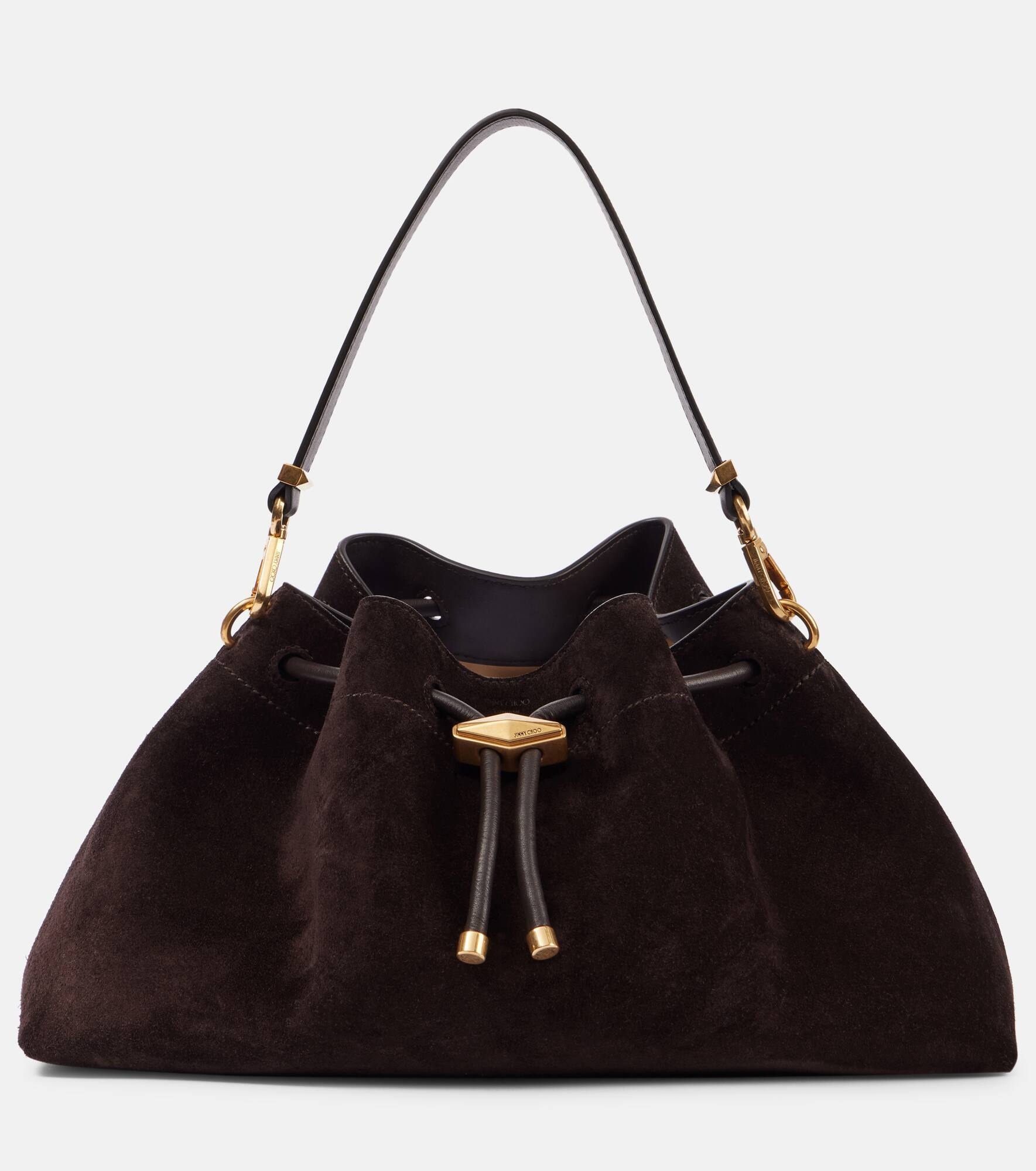 Bon Bon Small suede bucket bag - 1