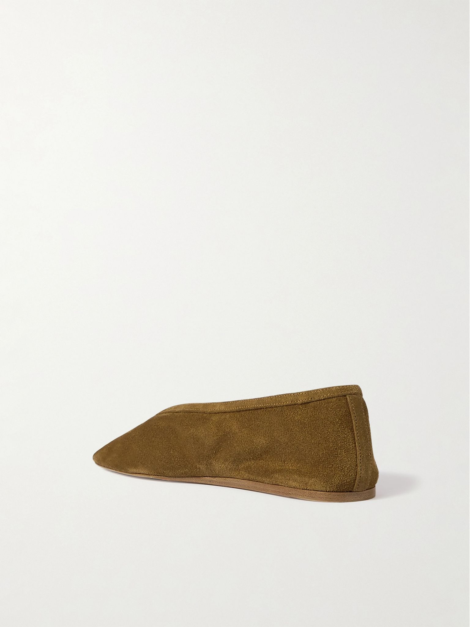 Luna suede ballet flats Taupe - 3