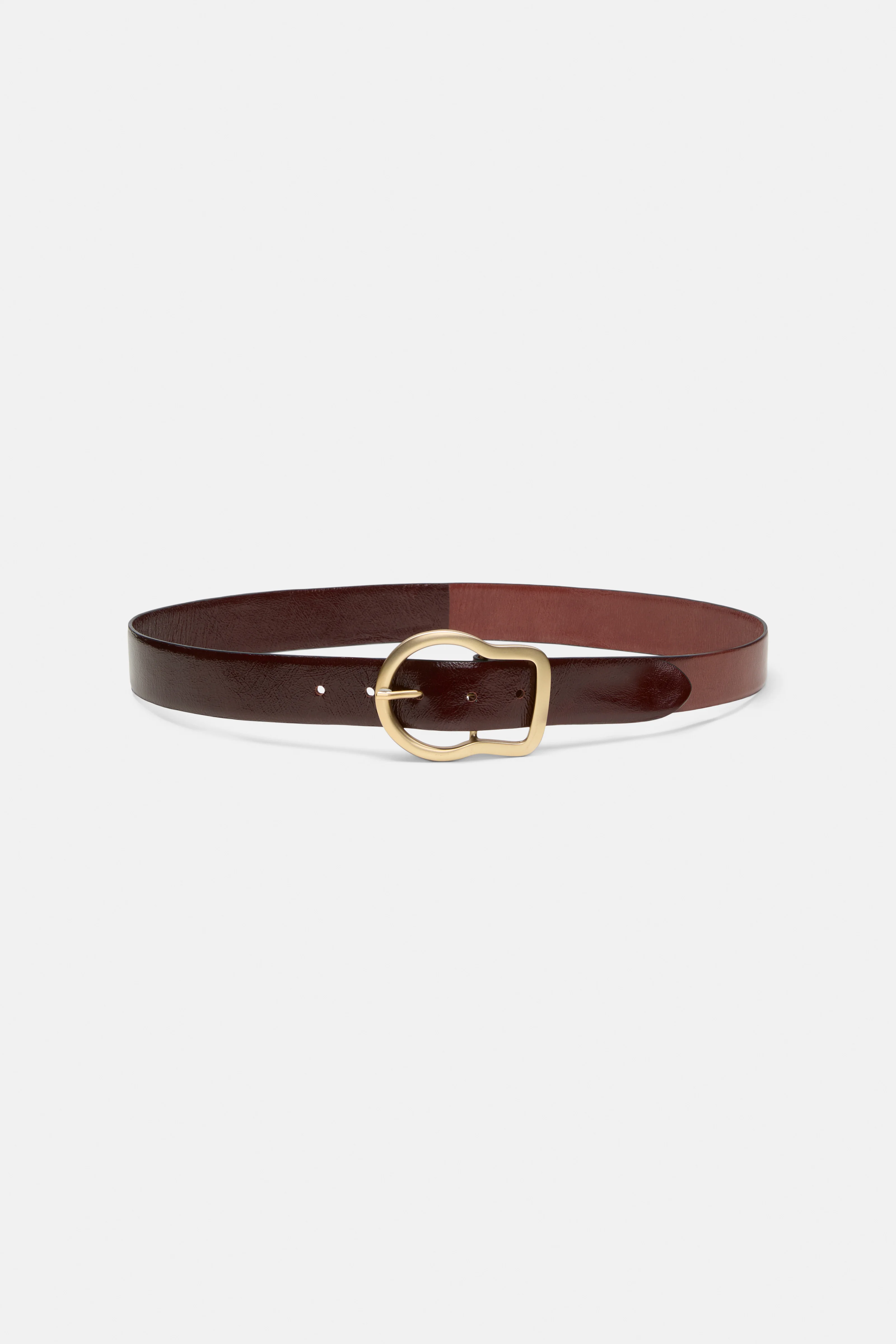 CRACKLE SHINE 4cm belt - 1