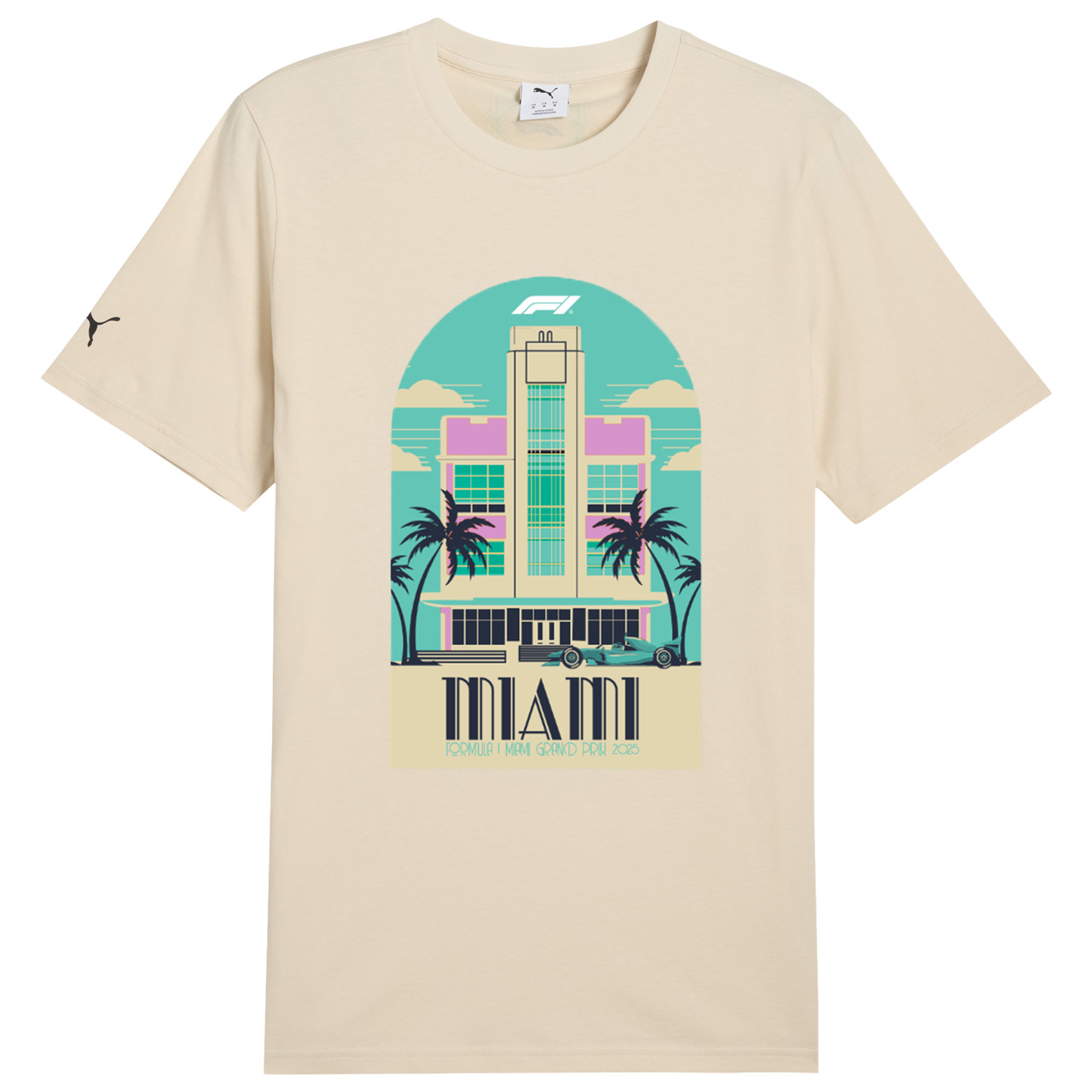 PUMA Mens PUMA F1 Miami City T-Shirt - 1