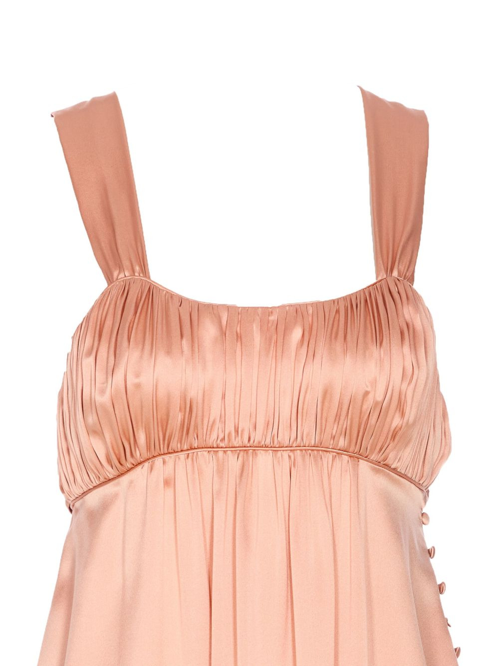 sleeveless ruched midi dress - 3