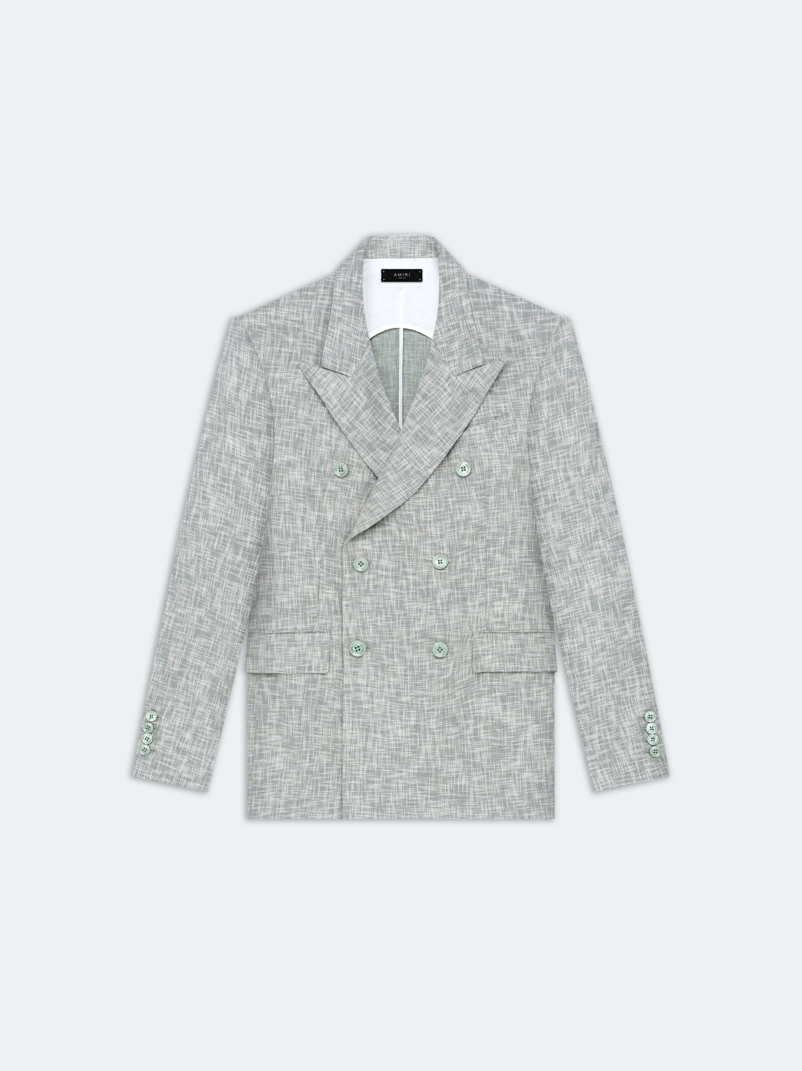 CROSSHATCH DOUBLE-BREASTED BLAZER - 1